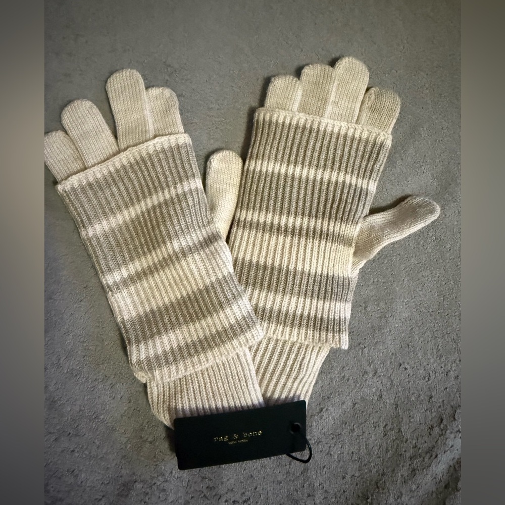 Rag & Bone Cream Knit Accessory